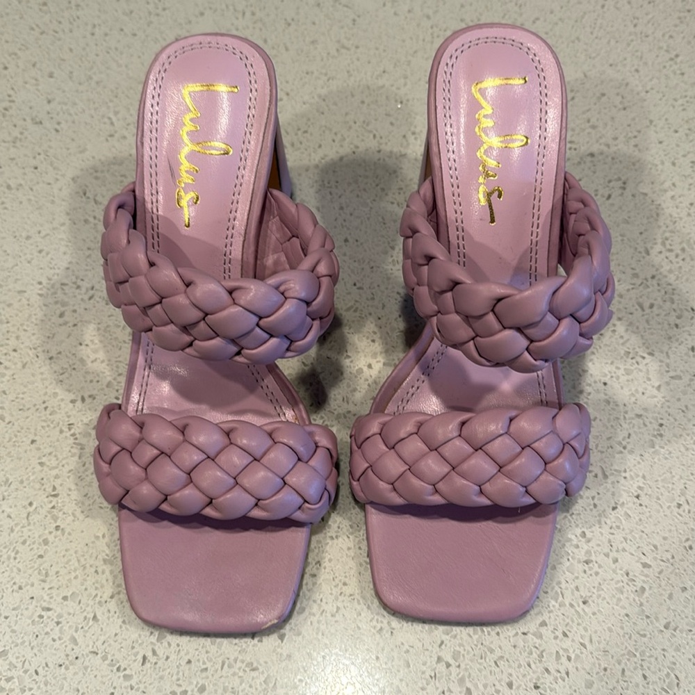 Lulus braided heels -size 8